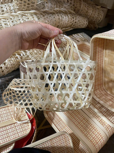 ตะกร้าเก็บของสานจากไม้ไผ่ทำมือ เป็นมิตรกับสิ่งแวดล้อม สำหรับตกแต่งบ้าน - Product Image 4