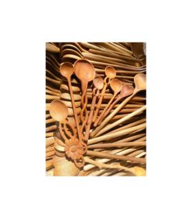Ensemble de cuillère en bois artisanal, matériau: bois d'acacia naturel; utilisation: outil de service et de cuisine; origine: Vietnam, exportation - Product Image 5