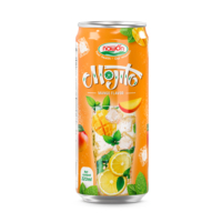Nouveautés Boissons Mojito Soda Citron Menthe 320ml Boissons non alcoolisées en conserve Usine de Nawon à base de fruits au Vietnam Échantillon gratuit OEM