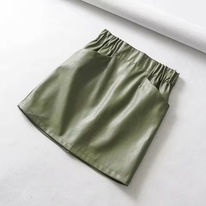 Genuine Leather Corduroy Vintage Winter Women's Anti-static Breathable Plus Size Midi Skirt High Quality - Product Image 3