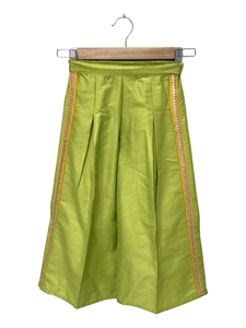Haut tissé Twisha à manches courtes orné de motifs avec pantalon palazzo - Blanc et vert citron - Product Image 2