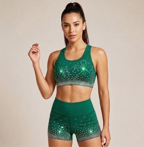 Uniformes de Animadoras para Niñas, Hechos a Medida, con Pedrería AB, para Competencia, Estilo All Stars, Ropa de Práctica - Product Image 4