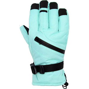 OEM Custom Waterproof Warm Leather <b>Ski</b> Gloves Unisex Snow <b>Ski</b> Mitt Cold Weather Snowing Mitten Black - Product Image 3