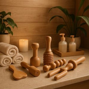 Eco Friendly Wooden Kansa <b>Massage</b> <b>Tool</b> Deep Tissue Muscle Recovery Body Contouring Lymphatic Drainage Scraping Board - Product Image 6