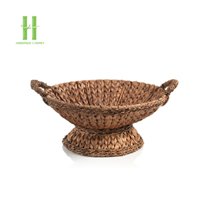 Set of 3 Customizable Eco-Friendly Boho <b>Water</b> Hyacinth Tray Basket Storage Serving Food <b>Container</b> OEM HNH Craft Vietnam - Product Image 3