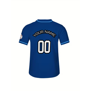 Camiseta de Béisbol Personalizada para Hombre con su Propio Diseño de Logotipo, Manga Corta, Completamente Abotonada, en Varios Colores - Product Image 3