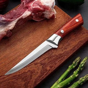 Cuchillo de caza de 12 pulgadas, forjado en acero inoxidable, ecológico, con mango ergonómico, hoja OEM sin grabar, forjado a mano. - Product Image 1