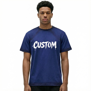 Eyre Sports Wear 280Gsm Oversize 100% Cotton Drop Shoulder <b>Spray</b> Washed DTG Design Men's T-Shirt Custom Streetwear High Quality - Product Image 2