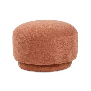 Fuji 15 \ "Spice Orange Fleeced Teddy Mushroom Repose-pieds Ottoman - Product Image 4