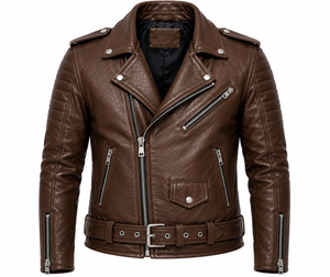 <b>Genuine</b> <b>Leather</b> Winter <b>Jacket</b> for <b>Men</b> Wholesale Casual Outerwear with Comfortable Lining Durable Zipper and Custom Design 300g - Product Image 3