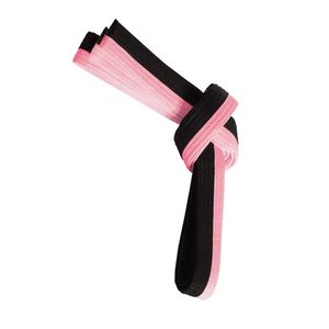 Ceinture d'arts martiaux rayée blanche et jaune en coton, ceinture de rangement professionnelle pour le karaté, le taekwondo et le jiu-jitsu - Product Image 5