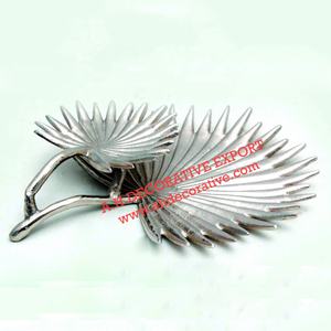 Plateau de service en aluminium martelé argenté, design éclaboussures, best-seller, haute qualité, métal, mariage, plateau de service sur mesure - Product Image 2