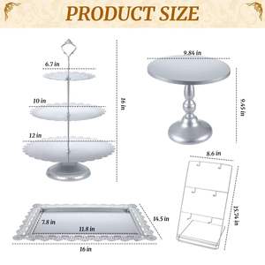 Support à gâteau en métal de qualité supérieure, prêt à l'exportation, idéal pour les mariages, les anniversaires et les événements spéciaux. Disponible au meilleur prix. - Product Image 2