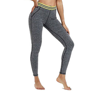 Leggings de sport pour femmes grandes tailles, impression de logo personnalisée, polyester léger, taille élastique. - Product Image 2