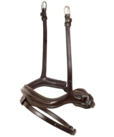 Bridon d'équitation élégant en cuir pour concours, design haut de gamme, durable, personnalisable, emballage en boîte