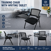 Chaise d'entraînement pliable avec tableau d'écriture Bureau d'étudiant et chaise intégrés Table et chaise de salle de conférence