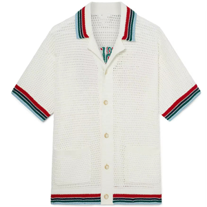Nouvel ensemble décontracté homme tendance : chemise à manches courtes et pantalon long en polyester tissé, imprimé uni et respirant pour l'été - Product Image 4