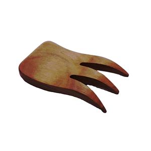 Ensemble de serveurs à salade en bois d'acacia, griffe d'ours, bois naturel avec 2 spatules, ustensiles durables faits à la main, petit, compatible congélateur - Product Image 1