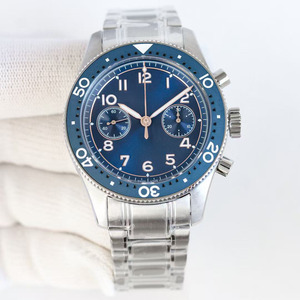 Mature Men's Luxurious Sapphire Crystal <b>Chronograph</b> <b>Automatic</b> Mechanical Watch for Casual Business Banquets - Product Image 3