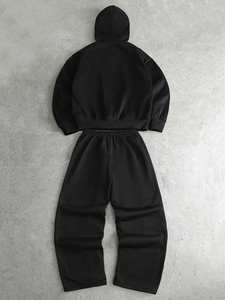 ชุดเซ็ตแทรคสูทแบบมีฮู้ดสไตล์ Y2K สำหรับผู้ใหญ่ทุกเพศ ผลิตจากโพลีเอสเตอร์/ไนลอนน้ำหนักเบา ระบายอากาศได้ดี เหมาะสำหรับสวมใส่ในฤดูหนาว สไตล์สตรีทแวร์ - Product Image 2