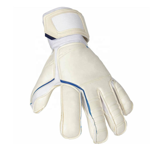 Football Goalkeeper Gloves Full Finger PU Leather Red Yellow Non Slip Breathable Adjustable Wrist <b>Strap</b> Hook Loop Closure - Product Image 5