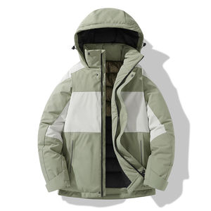 Chaqueta de Esquí de Invierno Personalizada para Hombre, Talla Grande, Nuevo Estilo, Impermeable, Informal, con Cierre Frontal, Transpirable - Product Image 4