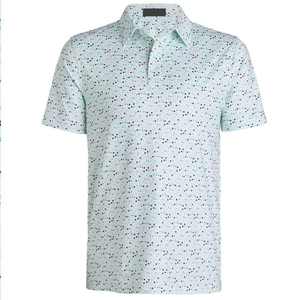 Camisas de pesca tipo polo blancas de secado rápido, 100% poliéster de alta calidad. - Product Image 1