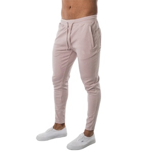 Pantalones de chándal de algodón 100% personalizados para hombre, pantalones para correr en el gimnasio, diseño de logotipo personalizado, bolsillos laterales, pantalones transpirables de Color sólido para hombre - Product Image 1
