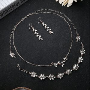 Women's Wedding Bridal Crystal Rhinestone Set Includes Backdrop Necklace Dangle Earrings <b>Bracelet</b>-Perfect <b>Bridesmaid</b> Gift - Product Image 6