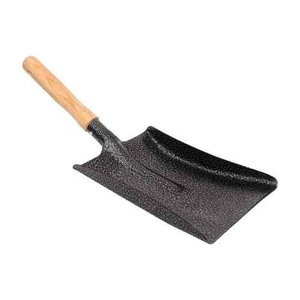 Balayette à poussière avec manche en bois, en acier à haute teneur en carbone, robuste, pour la maison, la cuisine, le bureau, le garage, le restaurant, les sols - Product Image 1