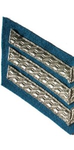 El chevron de 3 barras (tres franjas en forma de V) es el insignia más común del rango de Sergeant. - Product Image 5