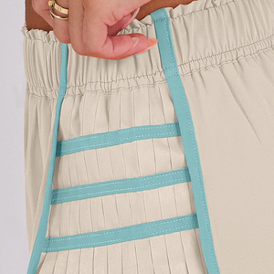 Shorts pour femmes en coton 100% à la mode, design tendance, décontractés pour l'été, taille haute élastique, streetwear - Product Image 3