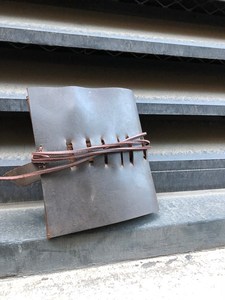 Eco Friendly Tanned Leather <b>Cable</b> Organizer Sustainable Cord Holder Wire Management Travel Tech Pouch Factory LCO-0094 - Product Image 3
