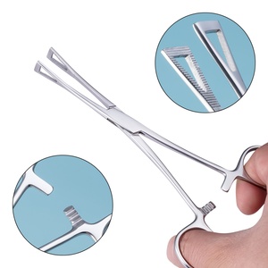 Pinza autoclavable de acero inoxidable Foerster para esponjas, instrumento quirúrgico para perforaciones corporales y vendajes de gasa, aprobado por ISO - Product Image 3