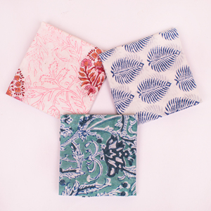 Jaipuri Block Print 100% Organic Cotton Neckerchief Ethnic Bandana Scarf Travel <b>Accessories</b> Sustainable Gift Wrapping Wristband - Product Image 3