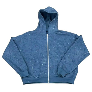 เสื้อสเวตเชิ้ตผู้ชายผ้าฝ้ายหนานุ่มพิเศษ 210 กรัม ทรงปกติ ปักโลโก้ตามสั่ง ประดับลูกปัด รุ่นคลาสสิค - Product Image 4