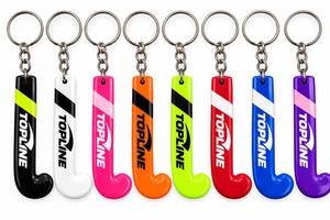Porte-clés mini bâton de hockey personnalisé TOPLINE avec logo – Porte-clés promotionnel pour le hockey sur gazon - Product Image 5
