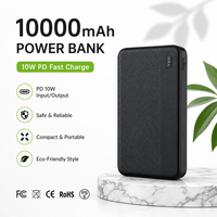 Banco de Energía de 10000 mAh para Uso Diario, Cargador Portátil de 10000 mAh, Personalización de Marca al por Mayor para Oficina, Viajes, Aire Libre, Cargador Rápido