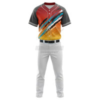 Uniforme de baseball personnalisé haute performance pour hommes, léger, respirant, en polyester, pour équipes, avec technologie d'évacuation de l'humidité