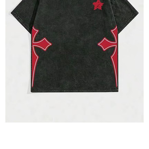 Trendy Streetwear Cotton Customized Men Printed <b>T</b> Shirt Vintage Acid Washed Graphic Style Men Printed <b>T</b> Shirt - Product Image 5