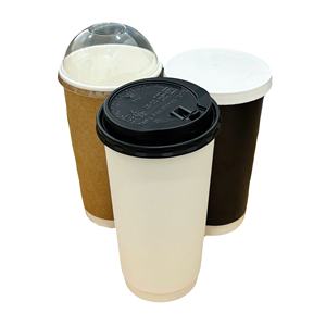Vasos de Papel para Café Caliente, Aislados, de Alta Calidad, Bolsas Impresas Flexográficas Personalizadas, Vasos Desechables de Doble Capa para Alimentos - Product Image 1