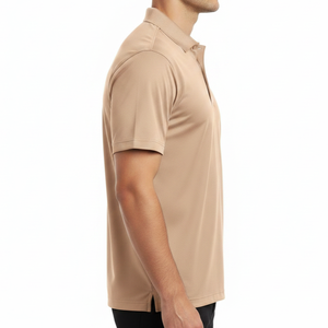เสื้อโปโลลำลองผู้ชายทรงสลิมฟิตผ้าฝ้ายนุ่มสวมใส่สบายในฤดูร้อนผ้าระบายอากาศน้ำหนักเบาเสื้อโปโลผู้ชาย - Product Image 4