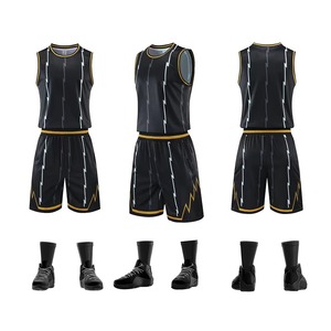 Maillot de basket-ball unisexe pour adultes, nouveau design imprimé personnalisé, séchage rapide, respirant, antibactérien, sans manches, uniformes d'entraînement - Product Image 2