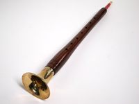 Shehnai Musical Instrument Brass Bell Wooden Flute Traditional Playing Instrument for Practice and Performance