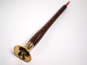Instrument de musique Shehnai, flûte en bois avec cloche en laiton, instrument traditionnel pour la pratique et la performance - Product Image 2