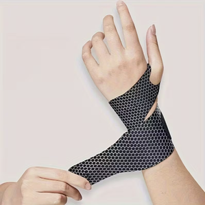สายรัดข้อมือสำหรับกีฬาทางการแพทย์ระดับมืออาชีพ สายรัดข้อมือบาสเก็ตบอล ผ้าพันข้อมือยืดหยุ่นนีโอพรีน ที่รัดฝ่ามือ ที่พยุงข้อมือ แผ่นรองฝ่ามือ - Product Image 2