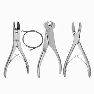 Kit de 17 instruments chirurgicaux orthopédiques vétérinaires manuels en acier inoxydable allemand pour animaux, certifié CE - Product Image 5