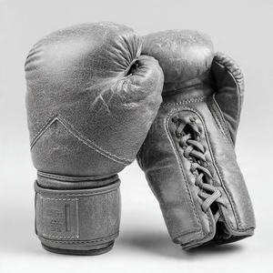 Guantes de Cuero Profesionales de Alta Calidad para Entrenamiento de Combate, Guantes de Boxeo de Cuero Dorado para Equipos de Lucha - Product Image 5