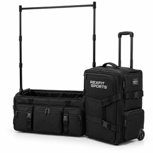 Sac de danse à roulettes avec compartiments latéraux spacieux personnalisables et poignée de transport pour cours et événements de danse - Product Image 3