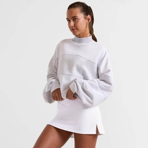 Sudadera con capucha extragrande para mujer, de invierno, manga larga, informal, diseño de panel de color sólido, personalizada, OEM, al por mayor - Product Image 2